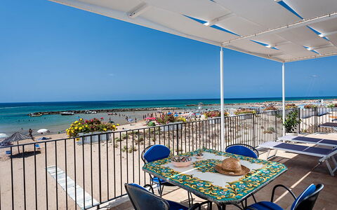 Accommodatie Onda: Balkon / terras / patio, Buitenshuis