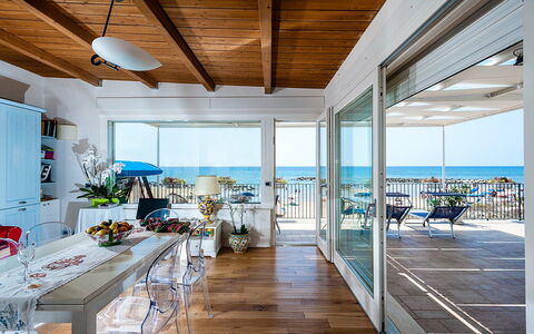 Accommodatie Onda: Keuken, Lunchroom, Woonkamer