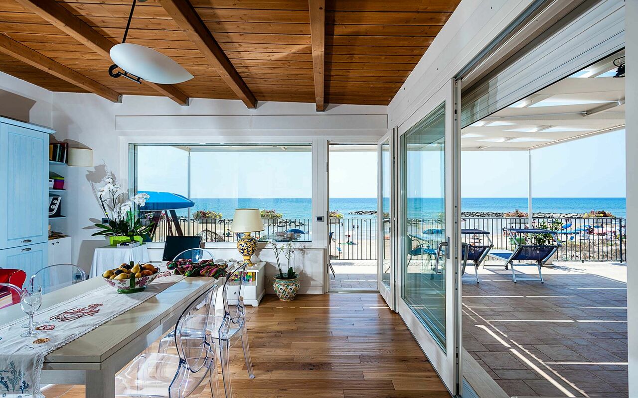 Accommodatie Onda: Keuken, Lunchroom, Woonkamer