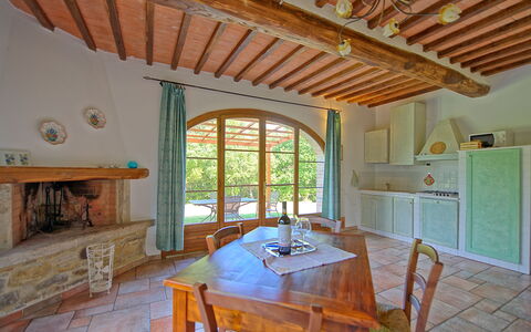 Accommodatie Mulignone 2: Keuken, Lunchroom, Woonkamer