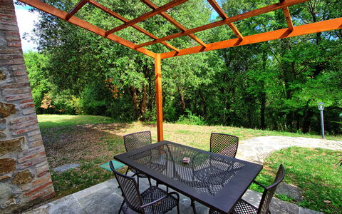 Accommodatie Mulignone 6: Buitenshuis, Tuin