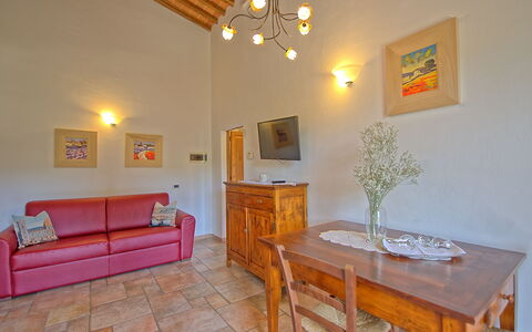 Accommodatie Mulignone 15: Lunchroom, Woonkamer