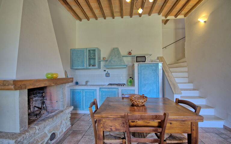 Accommodatie Mulignone 13: Keuken, Lunchroom, Woonkamer