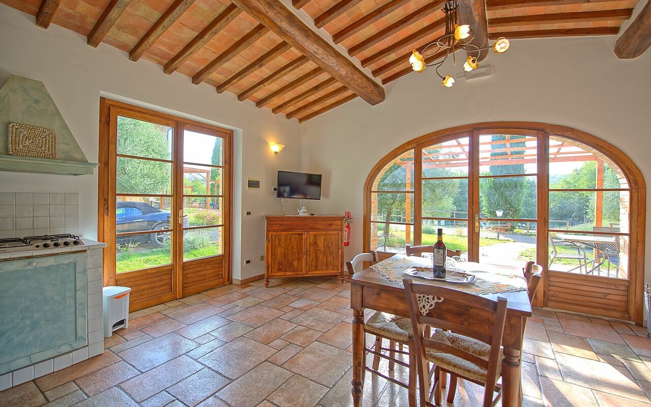 Accommodatie Mulignone 1: Lunchroom, Woonkamer