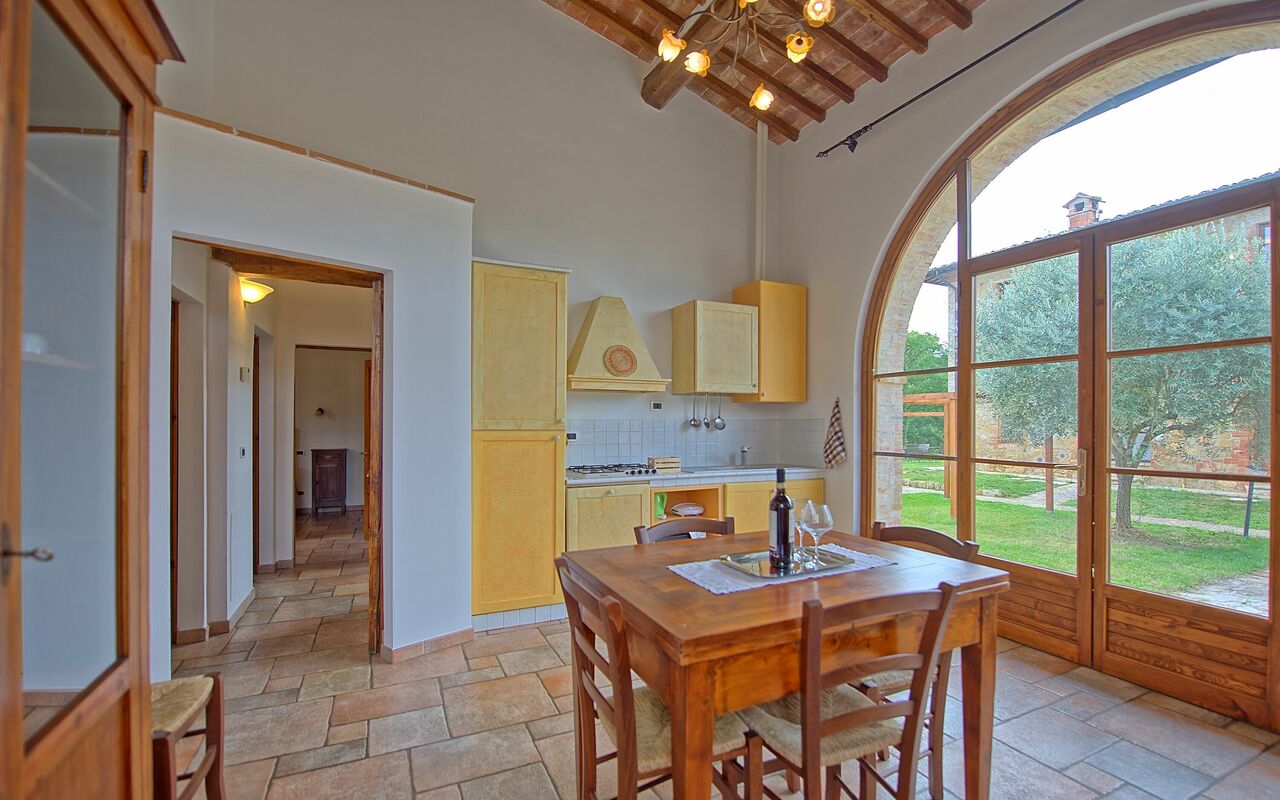 Accommodatie Mulignone 3: Keuken, Lunchroom, Woonkamer