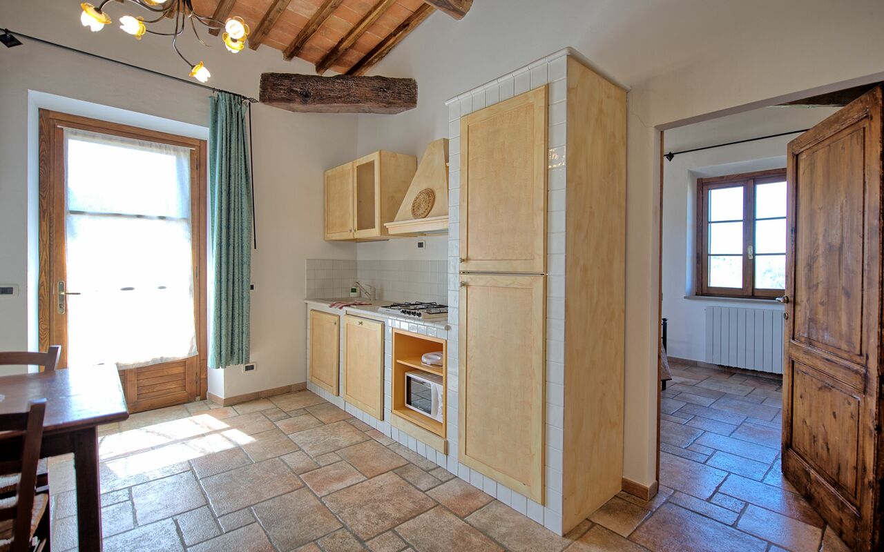 Accommodatie Mulignone 14: Keuken, Lunchroom, Woonkamer