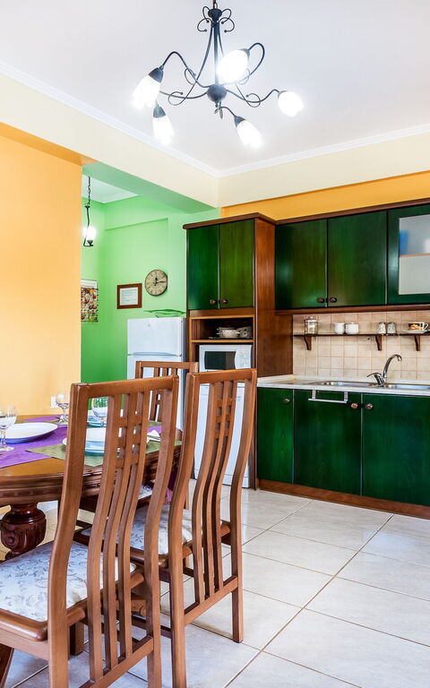 Beachfront Villa Rania: Keuken, Lunchroom