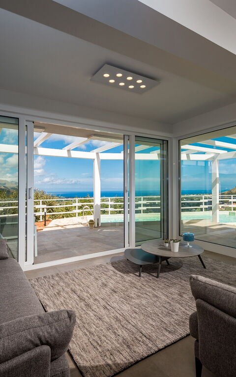 Villa Scire: Woonkamer