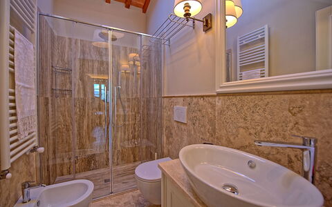 Accommodatie Sole Di Vino - 4: Badkamer