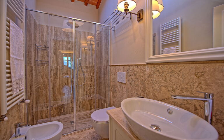 Accommodatie Sole Di Vino - 4: Badkamer