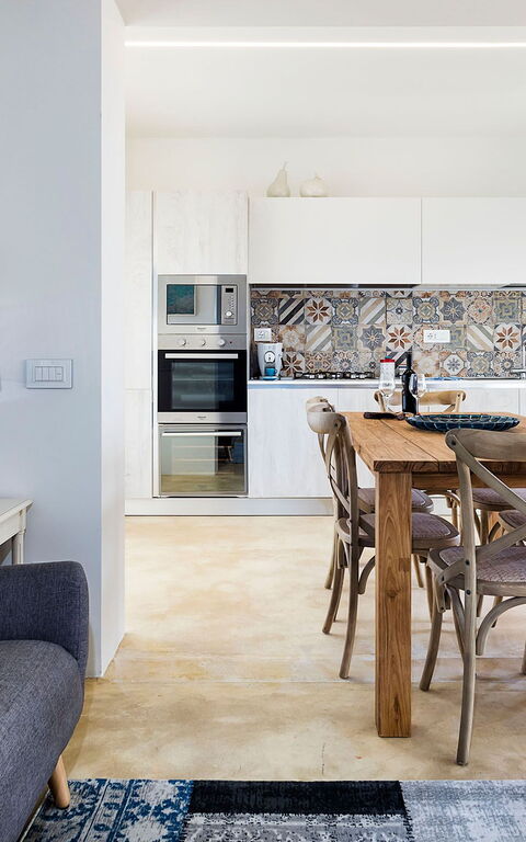 Villa San Lorenzo Lavanda: Keuken, Lunchroom, Woonkamer