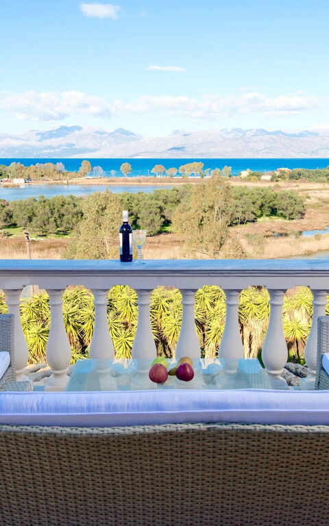 Villa Corfu Panorama: Balkon / terras / patio, Keer bekeken