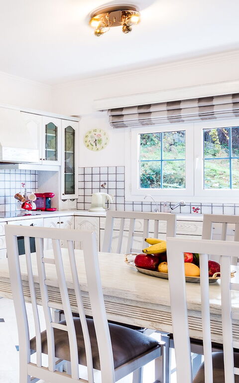 Villa Corfu Panorama: Keuken, Lunchroom