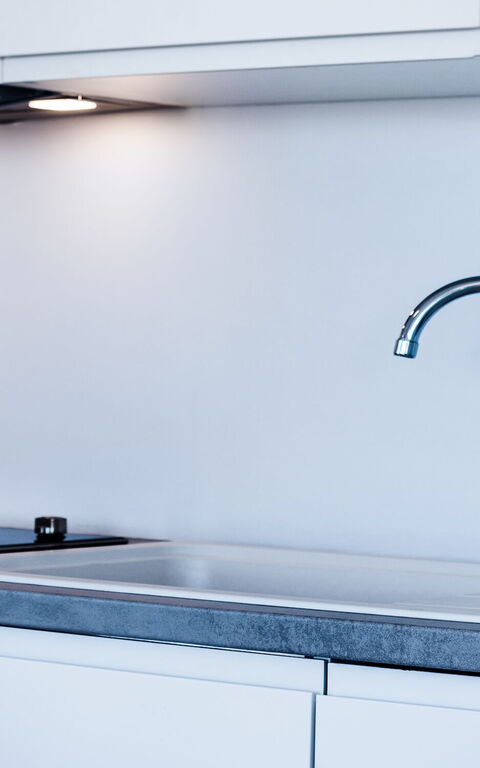 Villa Athena: Keuken, Lunchroom, Woonkamer