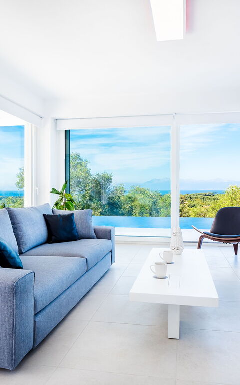 Villa Nafsika: Woonkamer