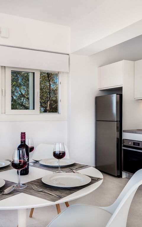 Villa Nafsika: Keuken, Lunchroom