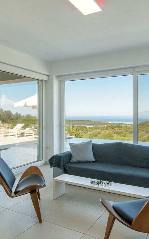 Villa Nafsika: Woonkamer