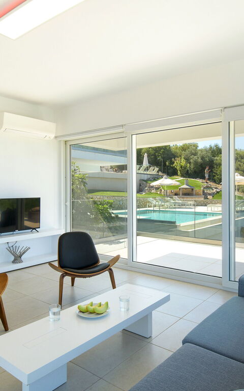 Villa Nafsika: Woonkamer