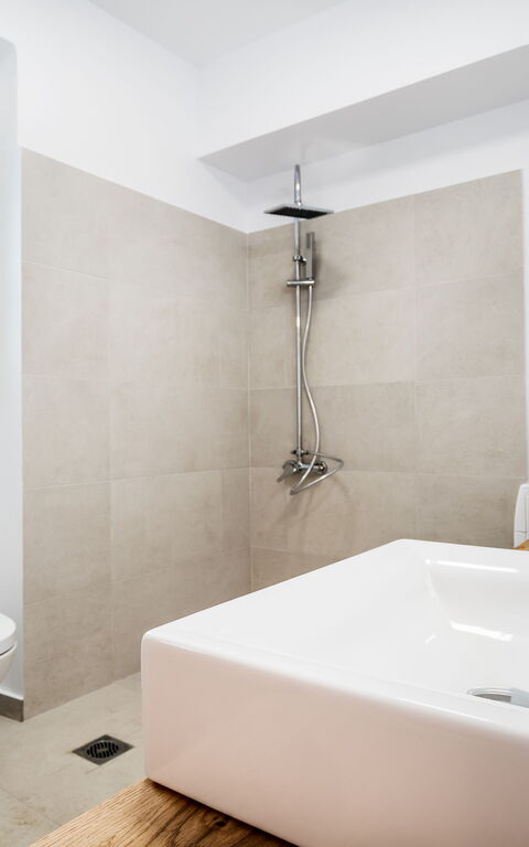 Villa Arete: Badkamer, slaapkamer