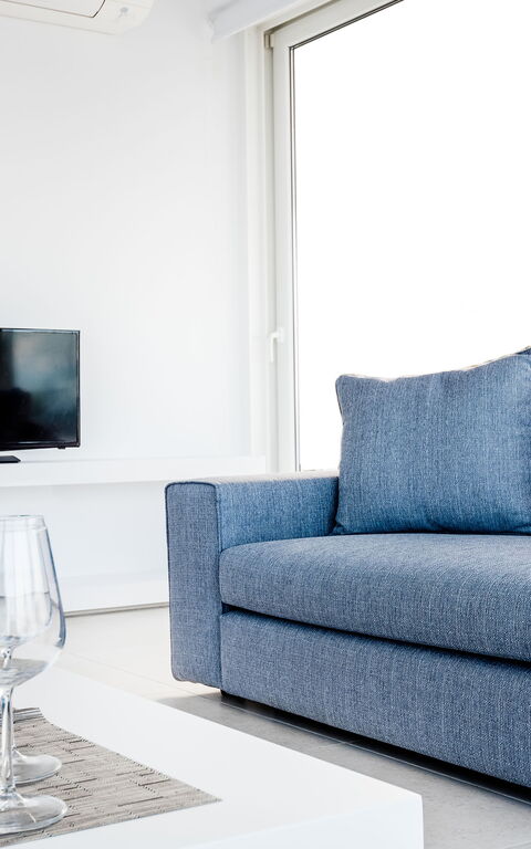 Villa Arete: Keuken, Lunchroom, Woonkamer