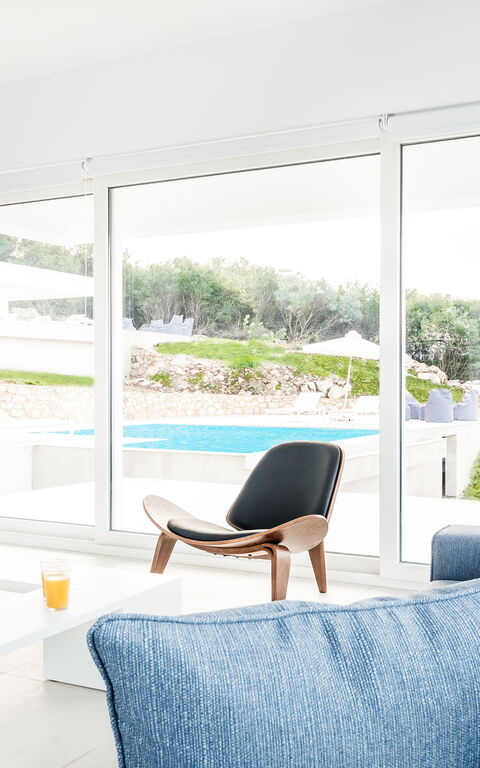 Villa Arete: Keuken, Lunchroom, Woonkamer