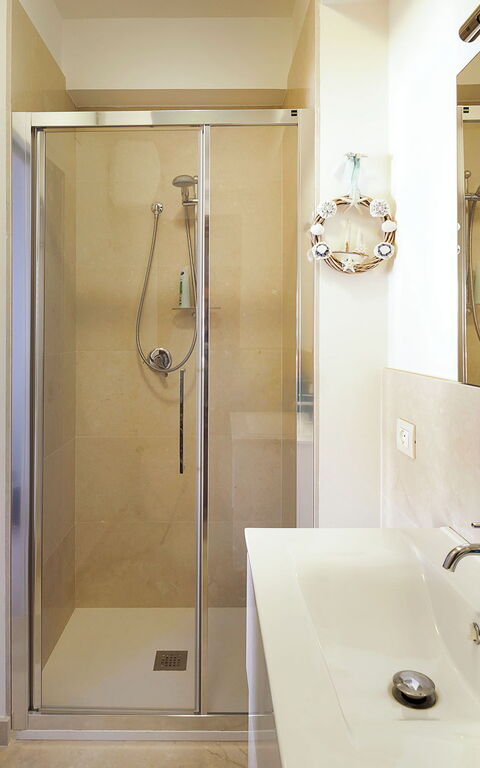 Villa Cala Mancina: Badkamer