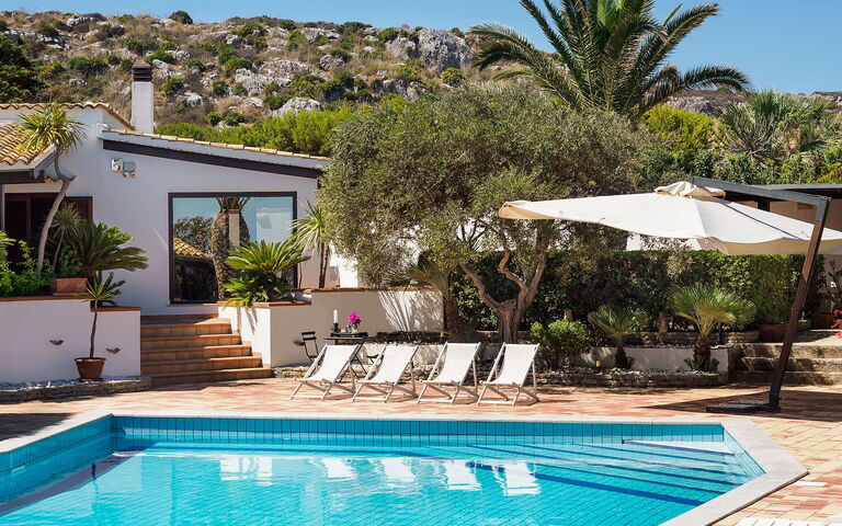 Villa Cala Mancina: zwembad