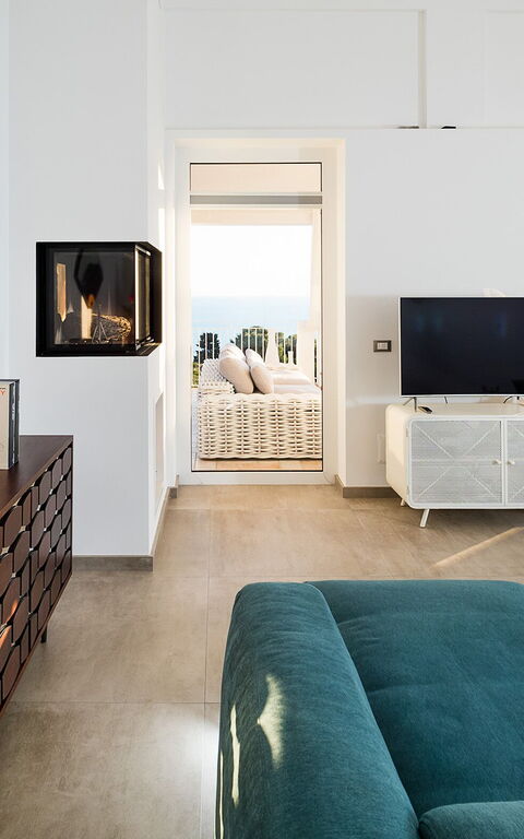 Villa Pales: Woonkamer