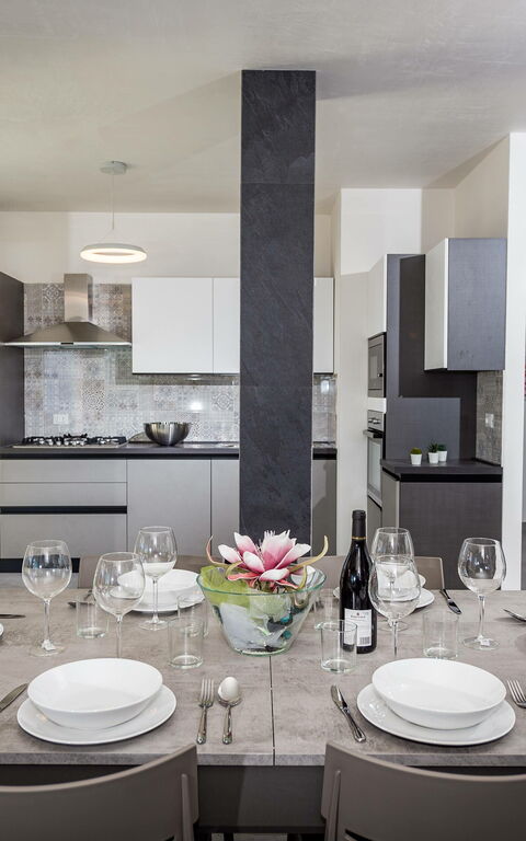 Villa Livreri: Keuken, Lunchroom