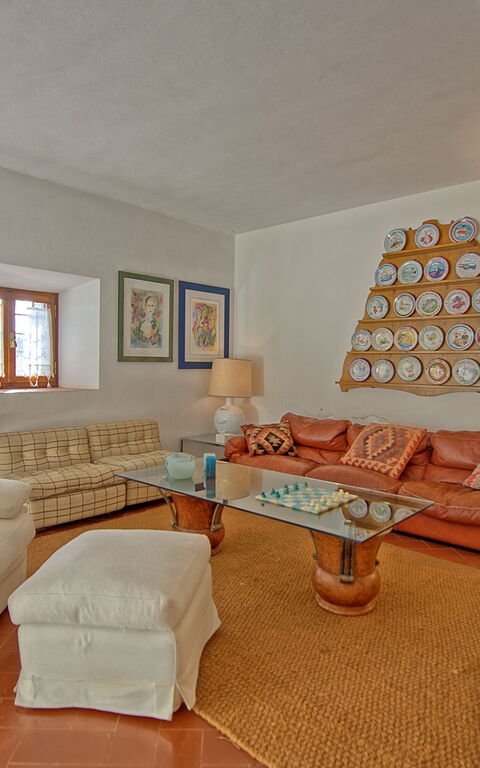 Villa Sorbaiano: Woonkamer