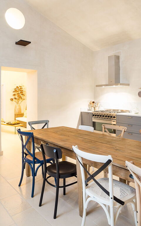 Villa Dimora Pura: Keuken, Lunchroom