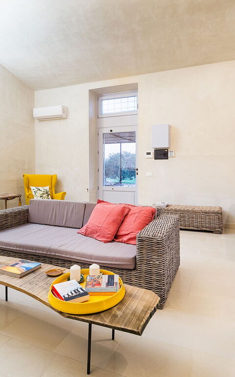 Villa Dimora Pura: Woonkamer