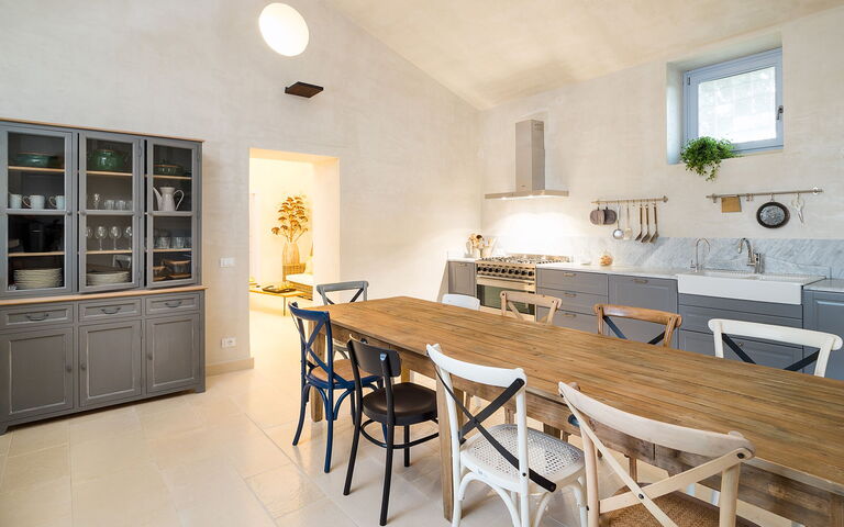 Villa Dimora Pura: Keuken, Lunchroom