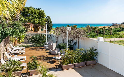 Accommodatie Calantha: Balkon / terras / patio