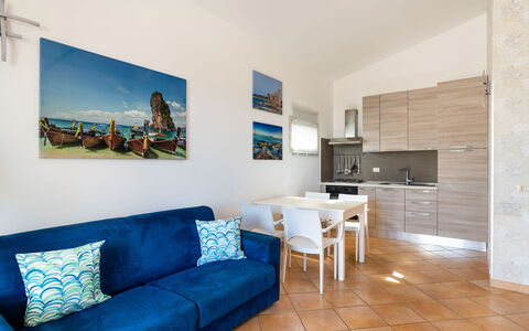 Accommodatie Calantha: Keuken, Lunchroom, Woonkamer