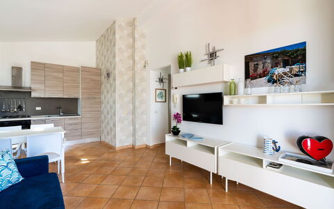 Accommodatie Calantha: Keuken, Lunchroom, Woonkamer