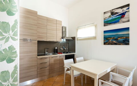 Accommodatie Kalika: Keuken, Lunchroom, Woonkamer