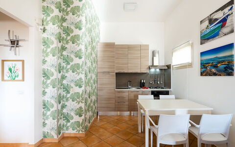 Accommodatie Kalika: Keuken, Lunchroom, Woonkamer