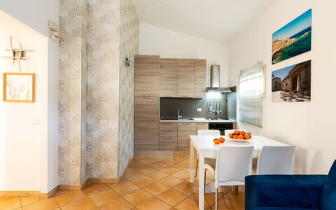 Accommodatie Fillide: Keuken, Lunchroom, Woonkamer