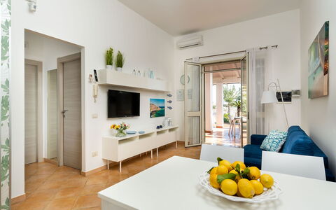 Accommodatie Euthalia: Keuken, Lunchroom, Woonkamer