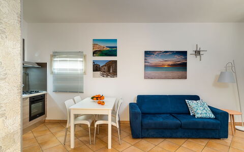 Accommodatie Fillide: Keuken, Lunchroom, Woonkamer