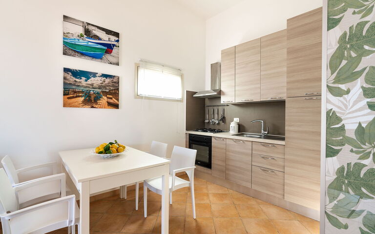 Accommodatie Euthalia: Keuken, Lunchroom, Woonkamer