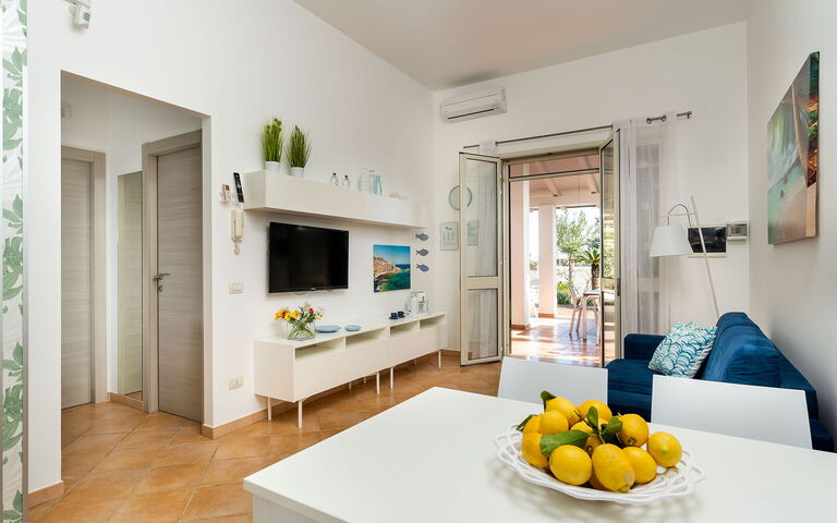 Accommodatie Euthalia: Keuken, Lunchroom, Woonkamer