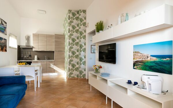 Accommodatie Euthalia: Keuken, Lunchroom, Woonkamer