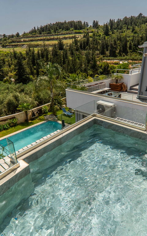 Villa Eftychia: Buitenshuis, Keer bekeken, zwembad