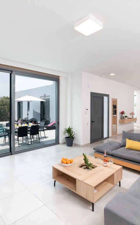 Villa Zaneti: Keuken, Woonkamer