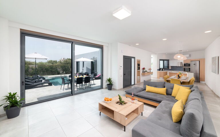 Villa Zaneti: Keuken, Woonkamer
