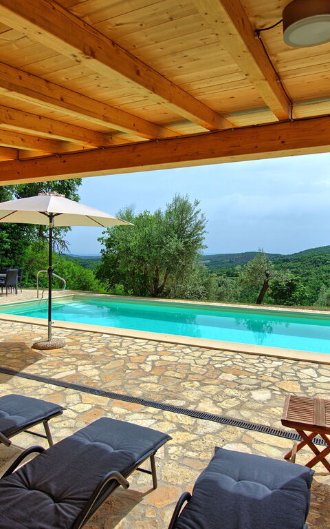 Villa Collina: Balkon / terras / patio, zwembad