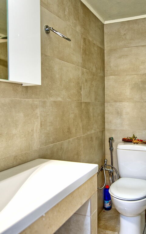 Beach Villa Athanasia: Badkamer