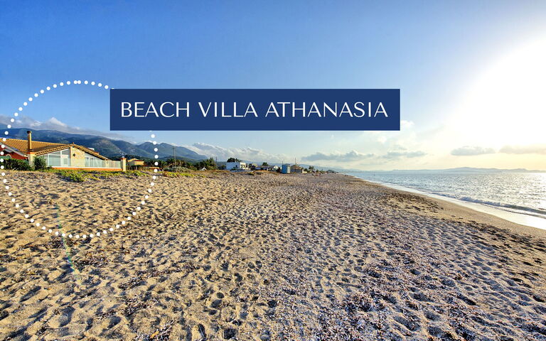 Beach Villa Athanasia: Buitenshuis, Keer bekeken